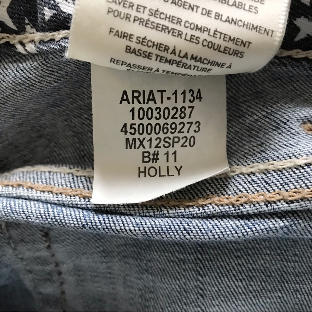 Ariat R.E.A.L. Mid Rise Stretch Ella Double Outseam Skinny Jean Size 27S Western - Picture 14 of 16